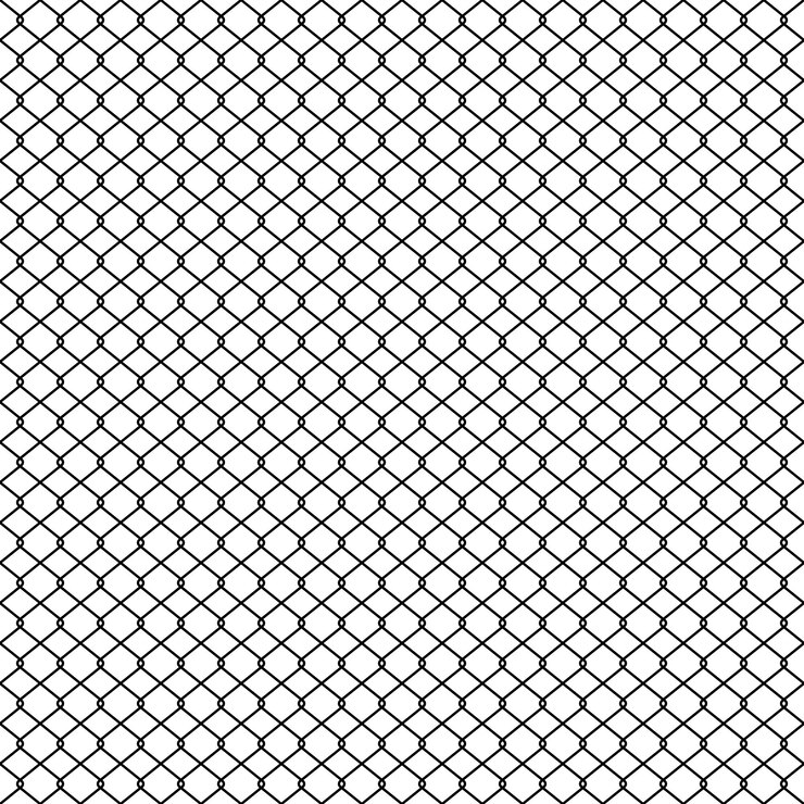 Vector eslabón de la cadena valla trenza alambre valla textura vector de patrones sin fisuras