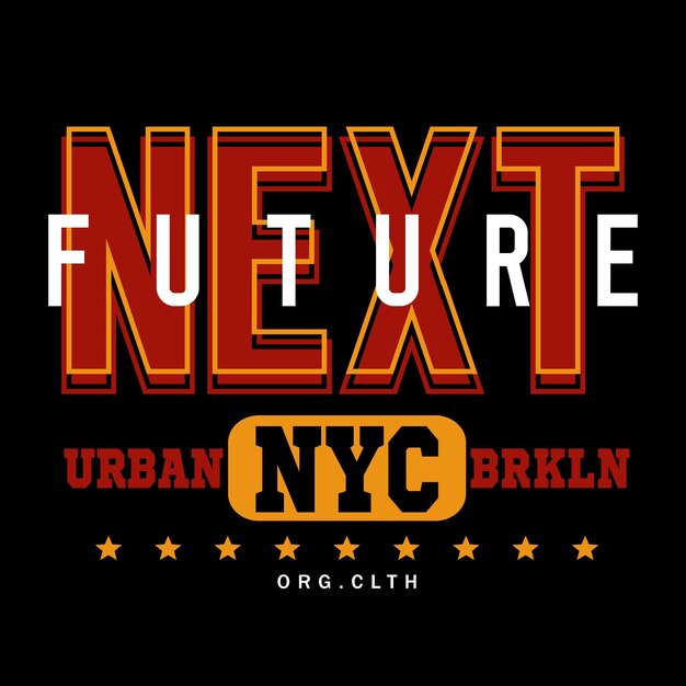 Eslogan de la ciudad de Nueva York tipografía diseño gráfico para camisetas impresión ilustración vectorial