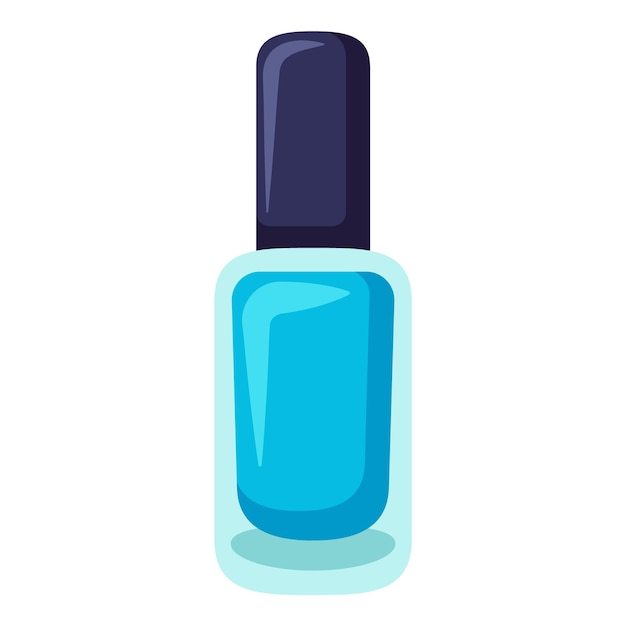 Esmalte de uñas brillante Esmalte en gel para manicura en una botella Clipart plano de dibujos animados