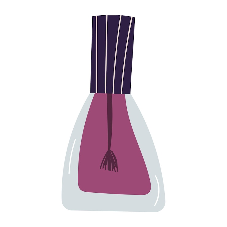 Vector esmalte de uñas de moda, gran diseño para cualquier propósito. ilustración de vector de moda.