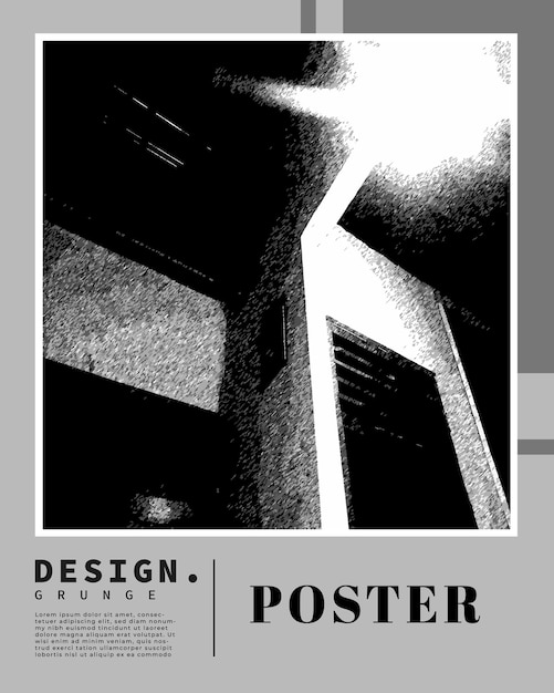 Espacio de copia de plantilla de fondo abstracto arquitectónico grunge para cartel banner o portada de revista