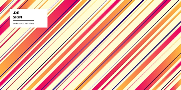 Espacio de copia de plantilla de fondo de líneas coloridas para banner o folleto de página de inicio de póster