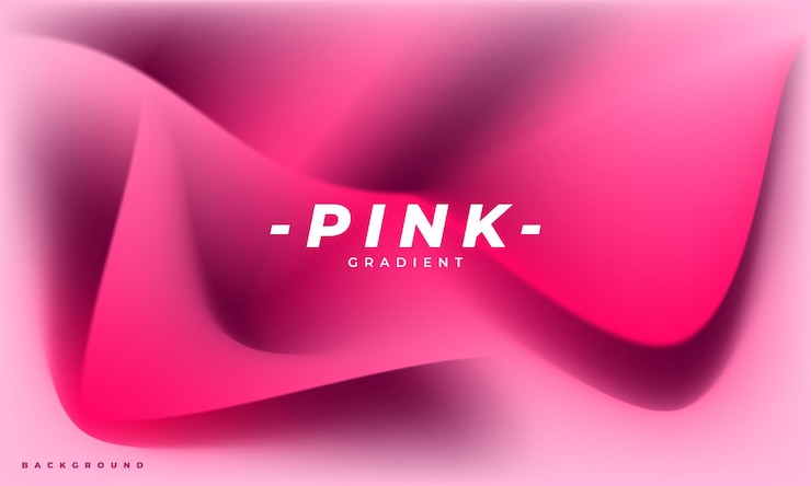 Vector espacio de copia de la plantilla de fondo de malla de gradiente rosa fluido para el cartel o el banner de la página de aterrizaje