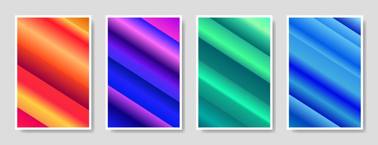 Vector espacio de copia de plantilla de fondo de pantalla degradado diagonal vibrante colorido
