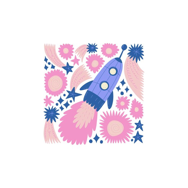 El espacio y el cosmos elementos abstractos la astronomía y la composición estelar moderno de moda Matisse mínimo.