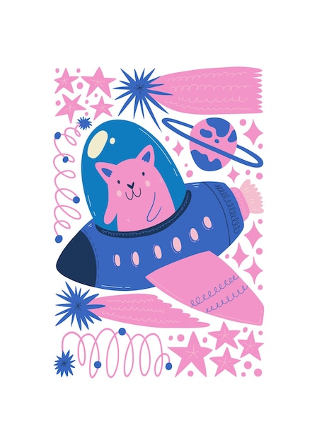 El espacio y el cosmos elementos abstractos la astronomía y la composición estelar moderno de moda Matisse mínimo.