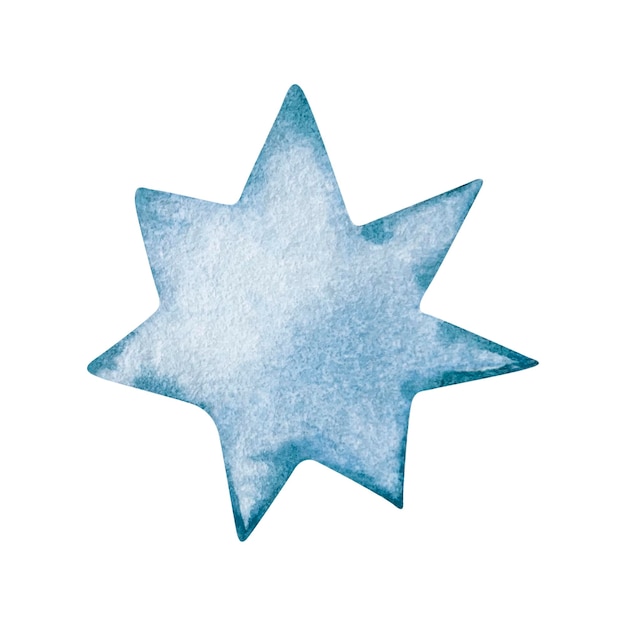 El espacio de las estrellas azules de acuarela