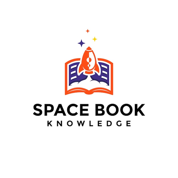 Espacio Libro Conocimiento Plantilla Diseño Logotipo Ciencia