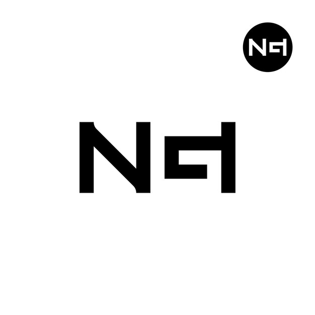 El espacio negativo de la letra del logotipo NGI