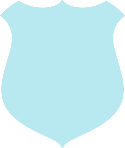 Espacio vacío en blanco Escudo Icono Forma Silueta Elemento Signo Símbolo en estilo plano
