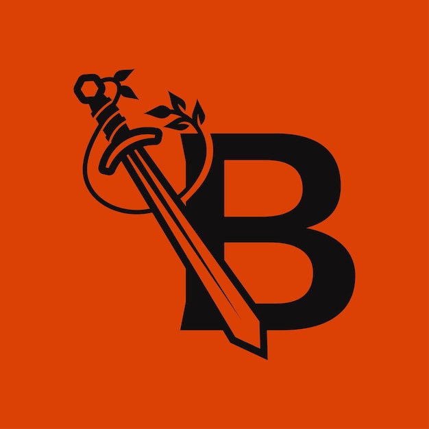 Espada alfabeto b logo