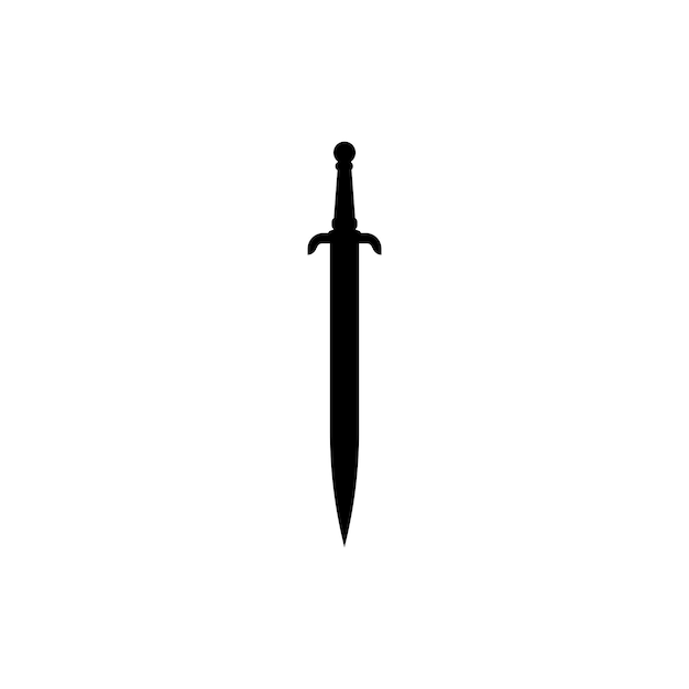 espada, logotipo, vector
