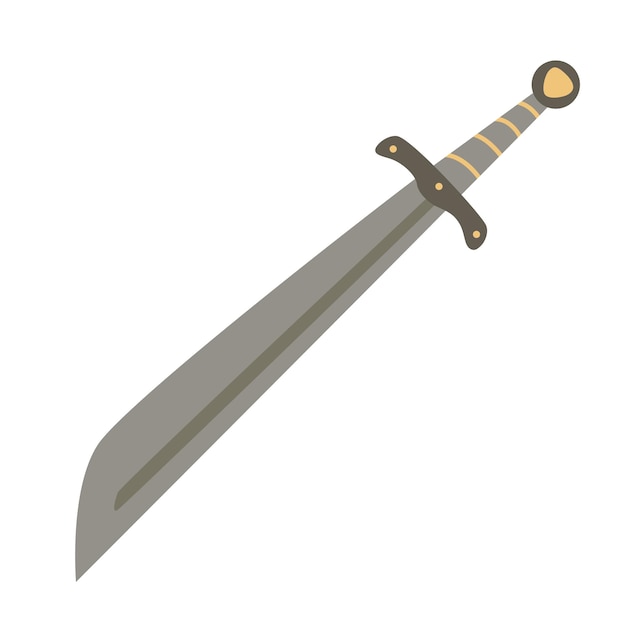 Una espada medieval con una hoja larga y afilada perfecta para el combate y la recreación histórica.