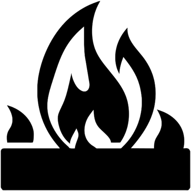 espada con pictograma de fuego