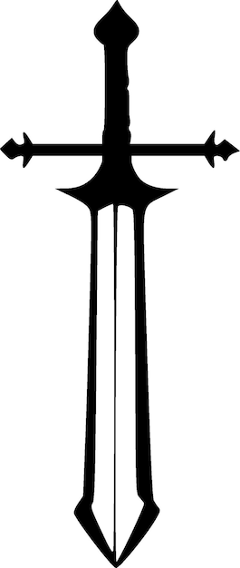 Espada Vector de alta calidad Logo Ilustración vectorial ideal para gráficos de camisetas