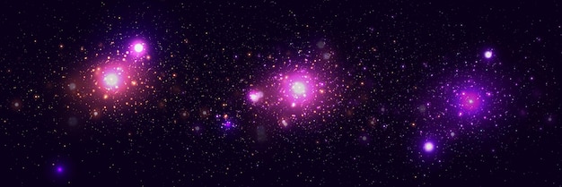 Esparras de polvo y brillo con una luz especial Efecto de luz de explosión con partículas brillantes de llamarada