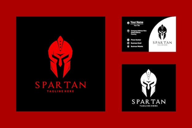 Vector esparta griega o casco espartano guerrero icono logotipo vector diseño inspiración