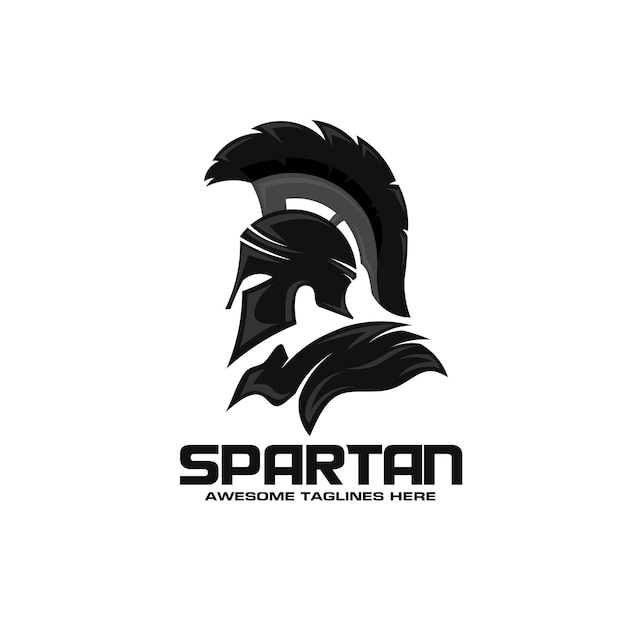 Vector esparta con el logotipo del casco