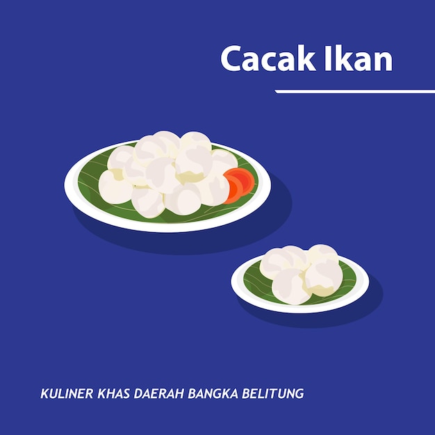 Especialidades culinarias de Cacak Ikan de la región de Bangka Belitung