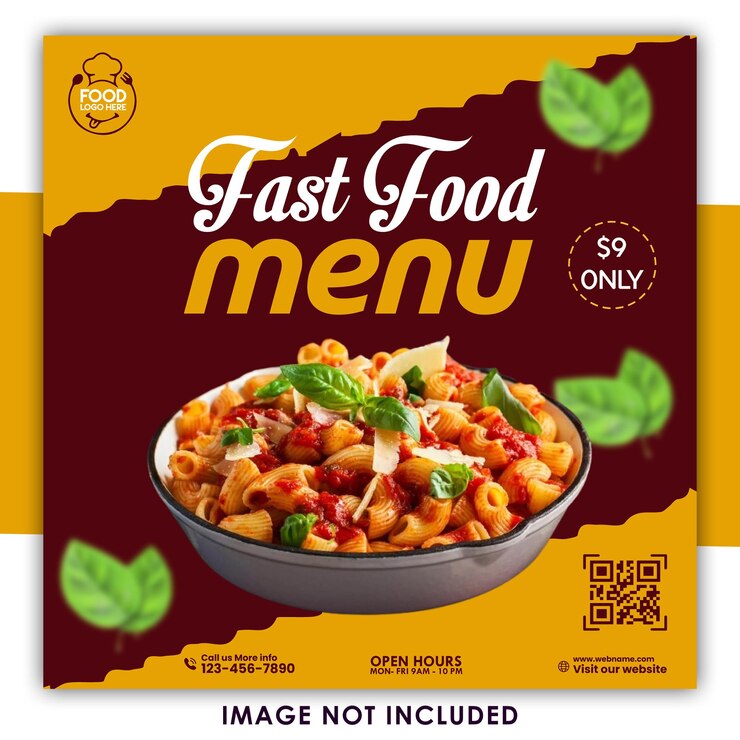 Especialmente deliciosa comida plantilla de publicación de banner en las redes sociales