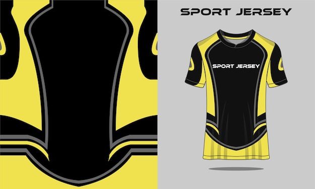 Especificación deporte de fútbol, plantilla de camiseta de camiseta de juego de esports