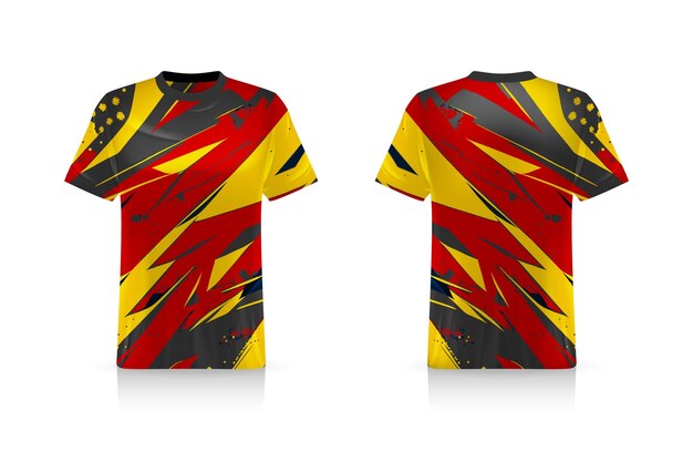 Especificación Soccer Sport mockup Esports Gaming T Shirt Jersey template mock up uniform Vector