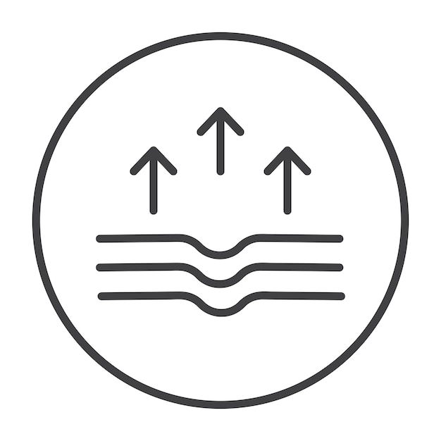 Especificación de la tela Icono vectorial contra las arrugas