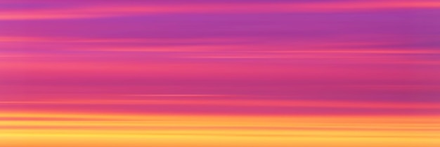 Espectacular cielo al atardecer, imagen panorámica, fondo vectorial