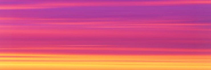 Vector espectacular cielo al atardecer, imagen panorámica, fondo vectorial