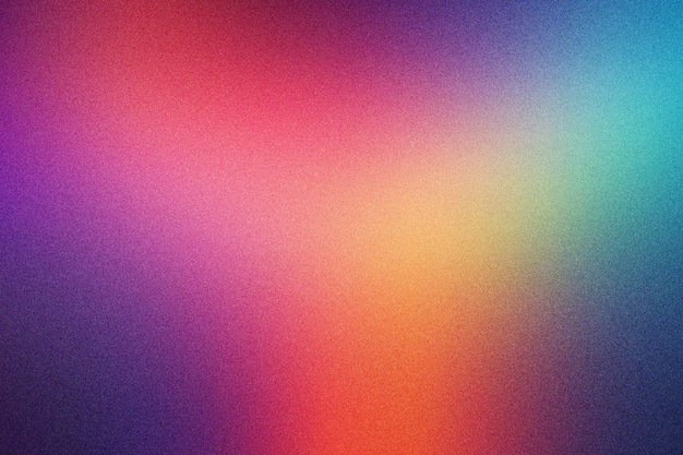 Espectro de arco iris colorido Gradiente Textura granulada Diseño digital
