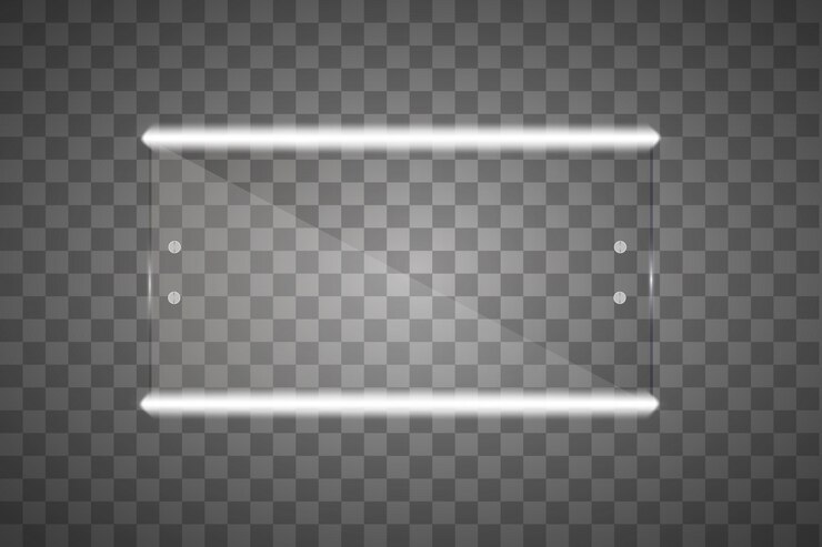 Vector espejo aislado con luces. ilustración