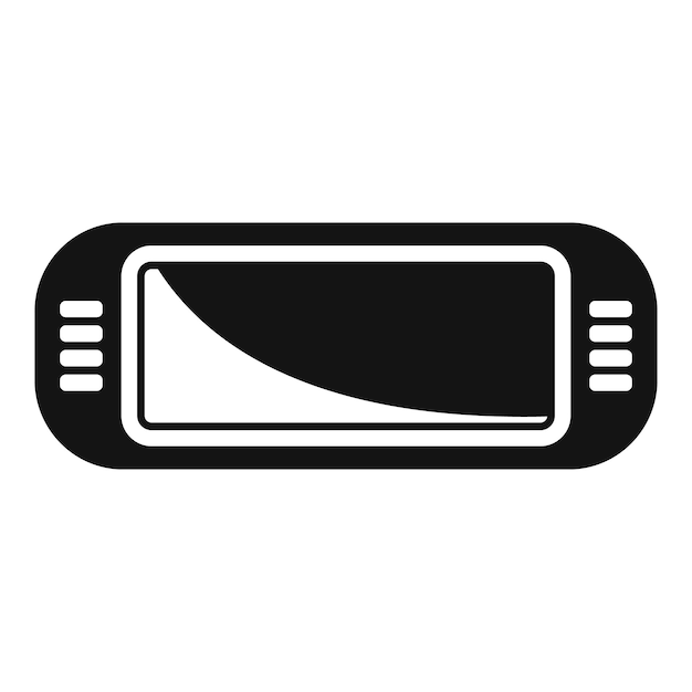 El espejo retrovisor del coche muestra la carretera con el sol naciente