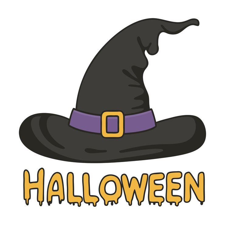 La espeluznante colección de sombreros de Halloween, la calabaza bruja y los sombreros con temas de fantasmas.