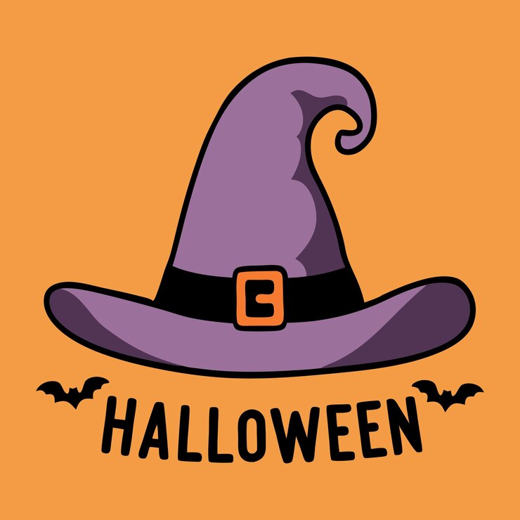 La espeluznante colección de sombreros de Halloween, la calabaza bruja y los sombreros con temas de fantasmas.