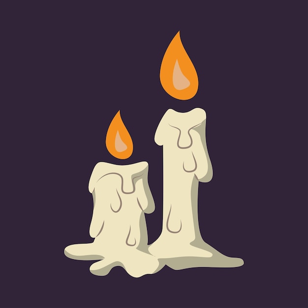 La espeluznante luz de las velas de Halloween que brilla en la oscuridad