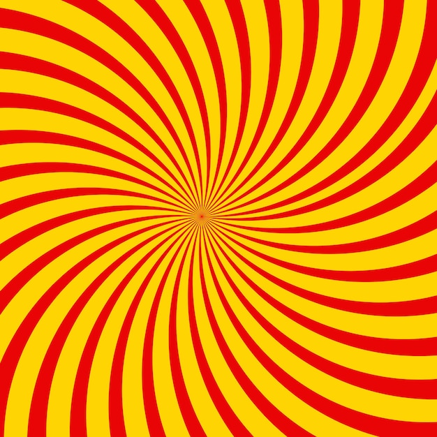 espiral amarilla y roja con un centro amarillo