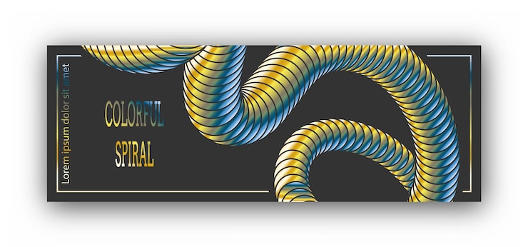 Vector una espiral colorida una plantilla de diseño para el diseño de un cartel de bandera de portada una composición de lujo para decoraciones de diseño de interiores e ideas creativas.