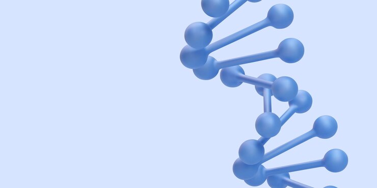 Vector espiral genética médica adn antecedentes para la química molecular física ciencia bioquímica ilustración vectorial