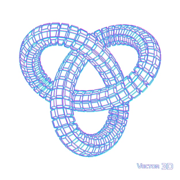 Vector espiral de geometría 3d. tecnología abstracta.