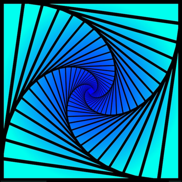 Espiral girando hacia adentro Fondo vectorial geométrico
