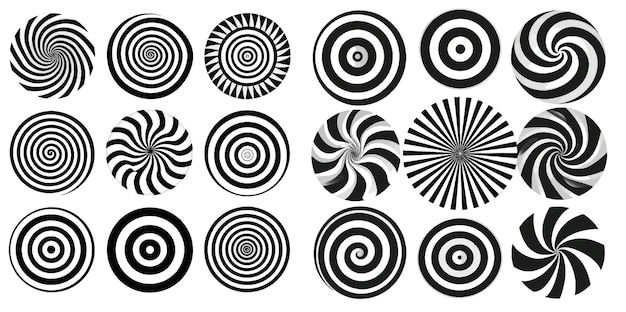 Vector la espiral hipnótica