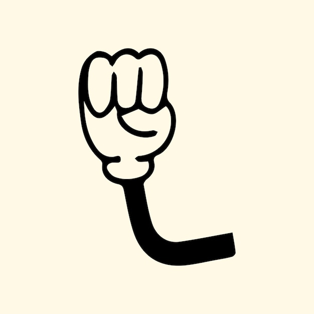 espíritu de puño cerrado icono del dedo