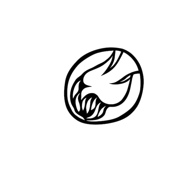 Espíritu Santo Fuego Diseño vectorial de arte de íconos
