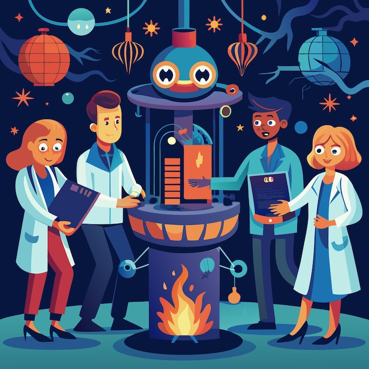 Vector los espíritus de la noche una celebración de halloween