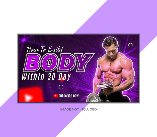 El esplendor del diseño de miniaturas de YouTube para el instructor de gimnasio