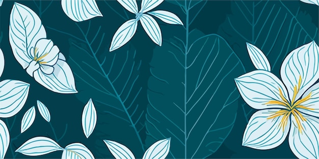 Esplendor de verano Patrón de flores de Frangipani para un ambiente tropical