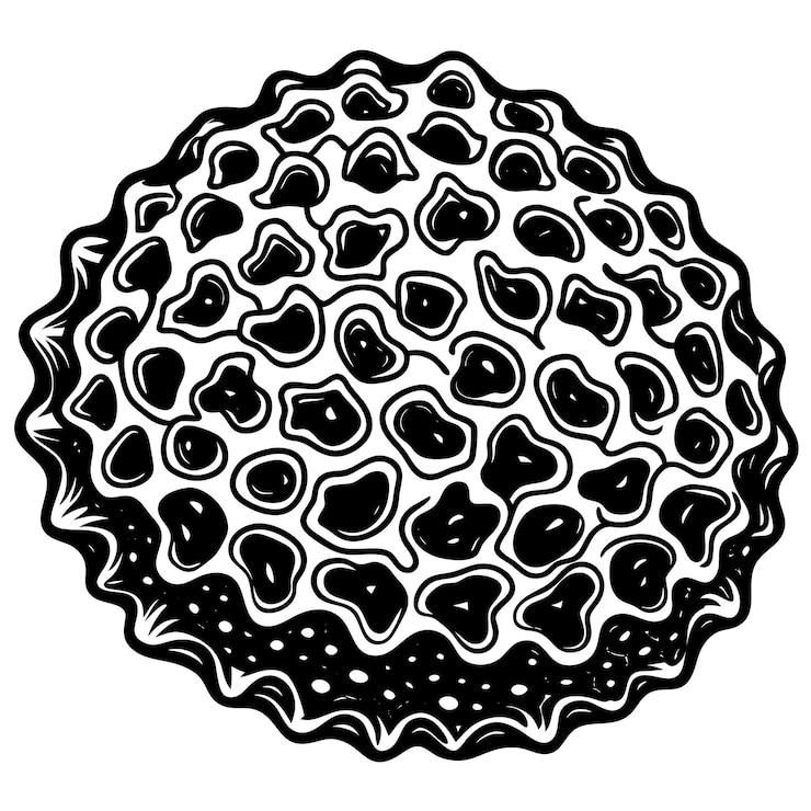 Vector esponja de mar y coral crece en la variación de color de la piedra para página de colorear aislado en fondo blanco