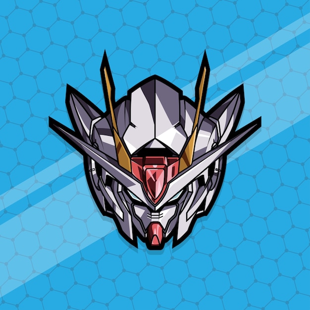 Esport gamer logo gundam