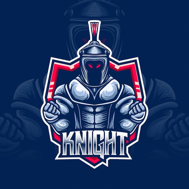 Esport logo caballero personaje