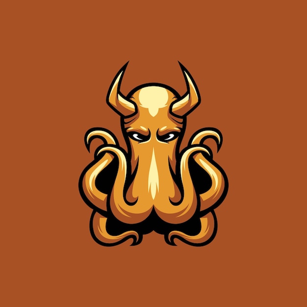 Esport de la mascota del diablo del pulpo